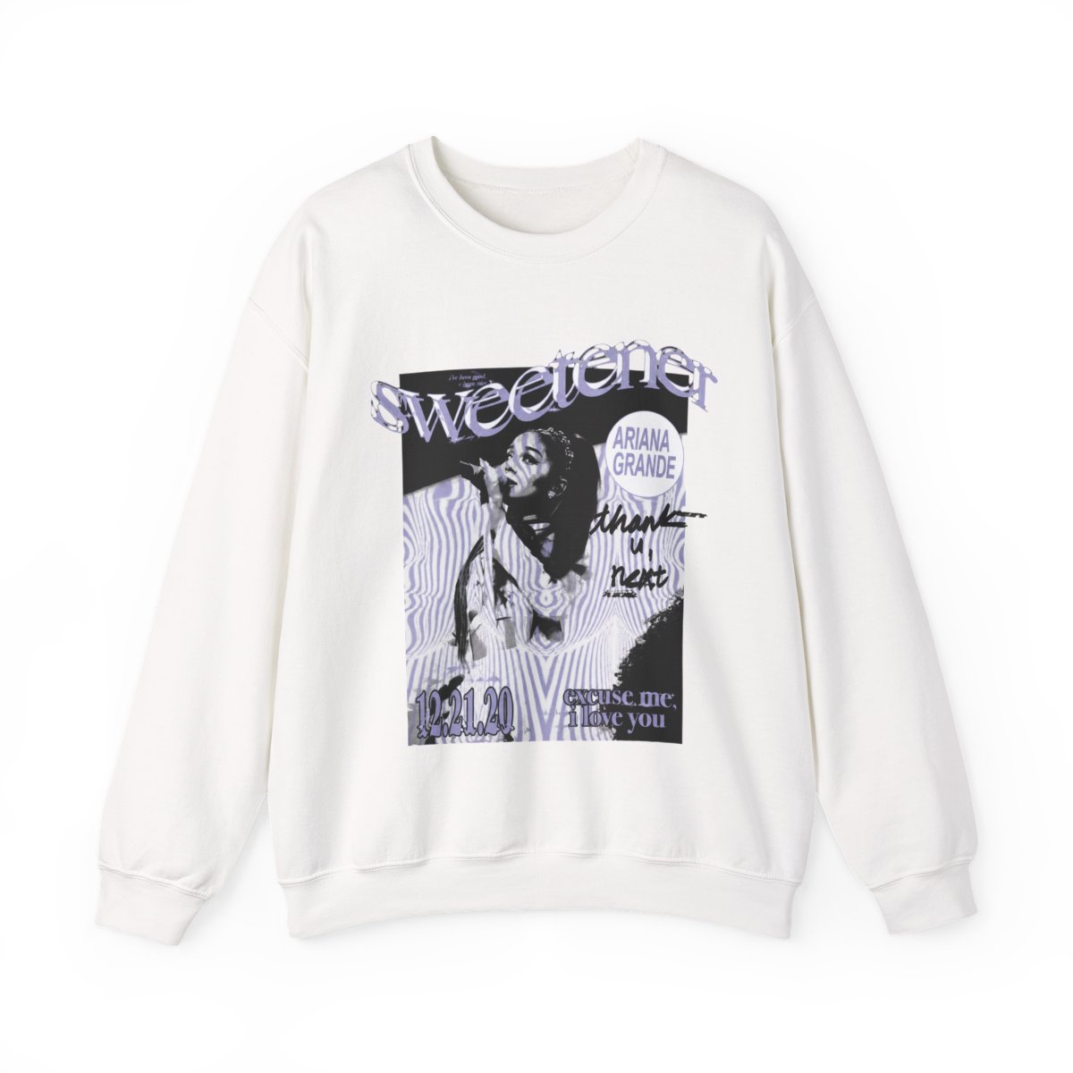 NEW Ariana Grande Sweetener Tour Excuse Me I Love You Crewneck Size Large RARE | eBay